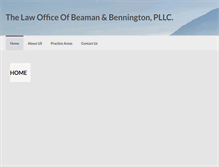 Tablet Screenshot of beamanlaw.com